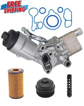 3mirrors 14003gm03 Engine Oil Cooler Filter Assembly Adapter With Upgrade Gaskets Compati