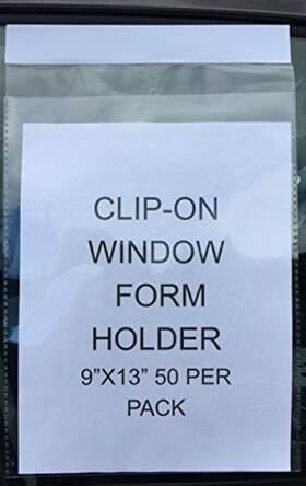 A Plus 8248-01 Window Form Holders Clip-on 50 Qty R75r