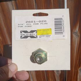 Aftermarket 2601-20 Valu-bilt Ford Tractor 3/4 Inch Oil Pan Plug