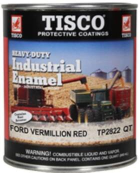 Aftermarket Tp-2822qt Tp2822 Quart One 1 Of Vermillion Red Paint Ford 8n Naa 600 700 800 900 48-57