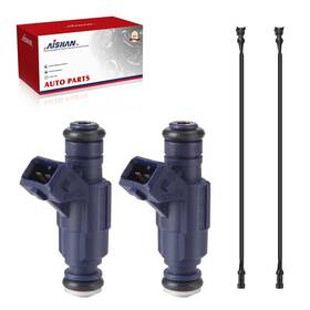 Aishan Fas006000-as 2pcs Fuel Injectors With Wiring Harness 4 Holes Compatible Polaris Sport
