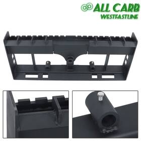 All-carb Wsl1129344 Heavy-duty Pallet Fork Frame 4000lb W Receiver Hitch And Spear Sleeves Skid Steer