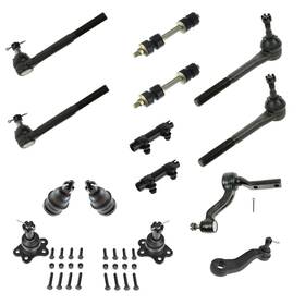 Am Autoparts Am-2180886505 Front Steering And Suspension Kit Ball Joint Idler Arm Bracket Assembly Pitma