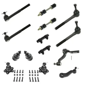 Am-2180886505 Am Autoparts Front Steering And Suspension Kit Ball Joint Idler Arm Bracket Assembly Pitma Am-2180886505 Am Autoparts Front Steering And Suspension Kit Ball Joint Idler Arm Bracket Assembly Pitma