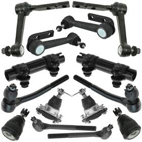 Am Autoparts Am-3095669667 Front Steering And Suspension Kit Ball Joint Idler Arm Bracket Assembly Tie R
