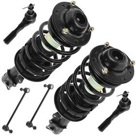 Am Autoparts Am-3120235264 Front Steering And Suspension Kit Complete Strut Coil Spring Assembly Sway Ba