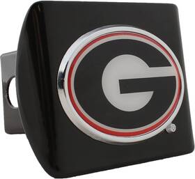 Amg Company Uga-015 Georgia Uga Bulldogs Domed Black Metal Hitch Cover