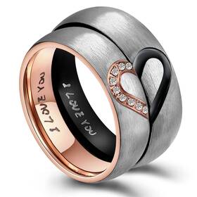 Anazoz Topbtxpr90 Anniversary Rings For Women Rose Gold Heart Promise Wedding Ring Size 10