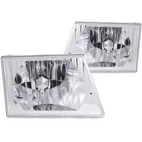 111026 Anzo Usa Crystal Chrome Headlight Assembly Compatible With Ford All E-