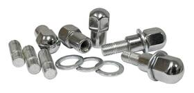 Appletree Automotive 00-9510-0 Chrome Nut And Stud Kit With Flat Washers M12-1.5 For Mag Wheels 5 Pair