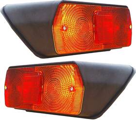Apsmotiv Letla0074rabk12pm000131 Rear Combination Light Assembly Tail Lights With 12v Bulbs And Rubber Gasket