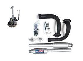 Arsport 689310999183 2 Exhaust Pipes Replacement Mufflers Threaded With Rain Cap For Predator 670c
