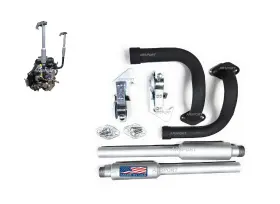 670c Arsport 689310999183 2 Exhaust Pipes Replacement Mufflers Threaded With Rain Cap For Predator