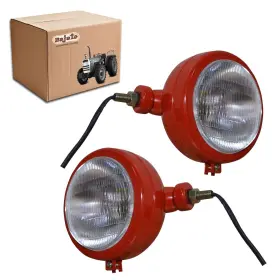 K901837 Bajato Red Headlights Assemblies With 12v Bulbs Compatible David Brown 700 800 K901837 Bajato Red Headlights Assemblies With 12v Bulbs Compatible David Brown 700 800