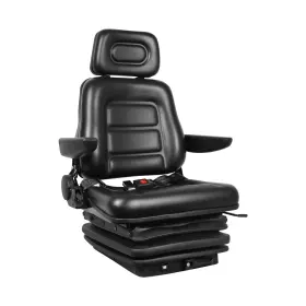 24019-3 Baotree Universal Forklift Seat Tractor With Adjustable Backrest Headrest Armre