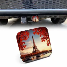 Hitch-c96-ys0123 Beabes 2 Inch Receiver Hitch Cover Eiffel Tower Paris X2 Hitch-c96-ys0123 Beabes 2 Inch Receiver Hitch Cover Eiffel Tower Paris X2