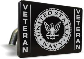 Bestlicenseplateframes Blp-3845 Officially Licensed Product - U.s. Navy Veteran Premium Quality Black