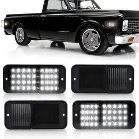 Pl2406bx03 Bestview Side Marker Light Assembly Compatible With 1968-1972 Chevy C/k Serie
