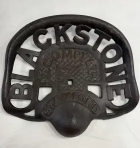 8140 Blackstone Cast Iron Tractor Seat Early 20th Century Vintage Antique 8140 Blackstone Cast Iron Tractor Seat Early 20th Century Vintage Antique