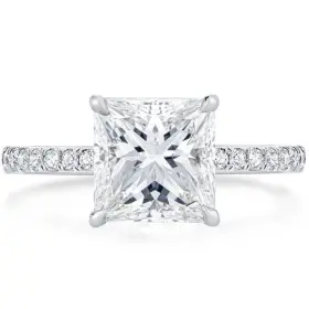 Bo.dream 799947930340 Princess Cut Cubic Zirconia Engagement Rings For Women Platinum Plated Sterli Bo.dream 799947930340 Princess Cut Cubic Zirconia Engagement Rings For Women Platinum Plated Sterli