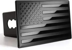 Ak6682 Bonrcea American Flag Metal Trailer Hitch Cover For 2 Inch Receivers Matte