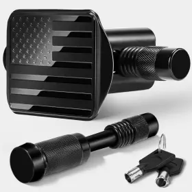 Irv-107 Bougerv American Flag Metal Trailer Hitch Cover For 2 Inch Receivers Black Irv-107 Bougerv American Flag Metal Trailer Hitch Cover For 2 Inch Receivers Black