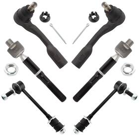 Boxi Bxm00127-6 Set Of 6 Front Suspension Kit Inner Outer Tie Rods Sway Bar Links Fit