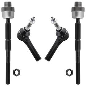 Boxi Bxm600270014-4 Set Of 4 Front Inner Outer Tie Rod Ends Fit For Dodge Dakota 2005-2010