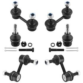 Boxi Bxm600310014-6 Set Of 6 Front And Rear Sway Bar Links Lower Ball Joints Fit For