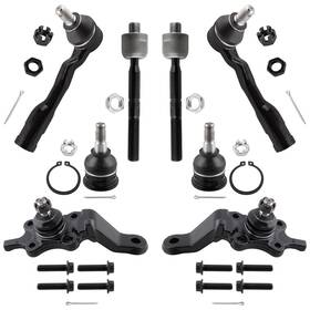 Boxi Bxm600330165-8 Set Of 8 Front Inner Outer Tie Rods Upper Lower Ball Joints Kit Fit Fo