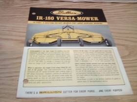 Brillion Ir-180 Versa Mower Brochure