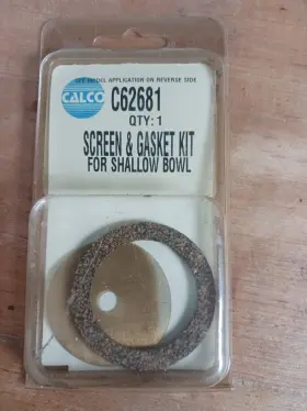 C62681 Calco Wf.d10 Shallow Bowl Screen And Cork Gasket Fits Allis Chalmers B C Rc D14 D17 D19