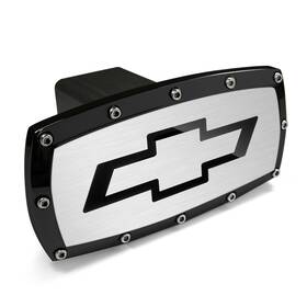Carbeyondstore 8150723 Chevrolet Black Trim Billet Aluminum Tow Hitch Cover