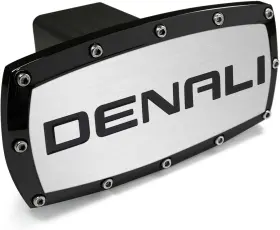 8154320 Carbeyondstore Gmc Denali Black Trim Billet Aluminum Tow Hitch Cover