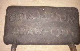 A701 Champion Rare Draw-cut Horse Drawn Sickle Mower Toolbox Lid Cover