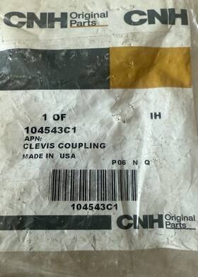 Cnh 104543c1 Ih Tractor Hydraulic Valve Clevis Coupling 786 886 986 1086 1486 1586