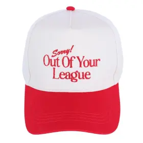 Ctm 191362515537 David And Young Womens Out Of Your League Two Toned Baseball Cap Red
