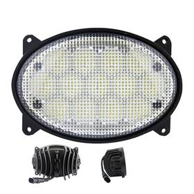 Dark Horse 87106352 Flood Beam 65w Led Oval Roof Headlight Compatible With Case/ih 508