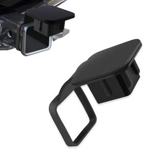 Dawfall All-28019 Pack-1 Trailer Hitch Cover 2 Inch Tube Plug 1 Pc Black