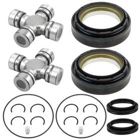 Dexepe Xlb-1301-s-lc Front Axle Seal And U Joints Kit With Oil O Ring Compatible Ford F2