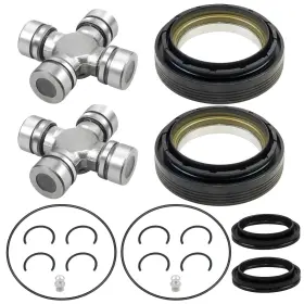 Xlb-1301-s-lc Dexepe Front Axle Seal And U Joints Kit With Oil O Ring Compatible Ford F2