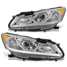 Hl-oh-ha16-ch-am Dna Motoring Pair Of Headlight Assemblies Compatible With Honda Accord 2016-2 Hl-oh-ha16-ch-am Dna Motoring Pair Of Headlight Assemblies Compatible With Honda Accord 2016-2