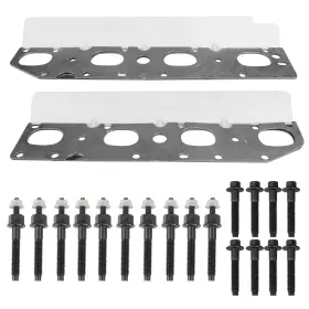 Dp-1018-s Donpida Exhaust Manifold Gasket And Bolt/strud Set Compatible With Chrysler Dodge Ram