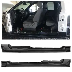Vc-lyam-109 Ecotric Rocker Panel Guard Compatible With 2009-2014 Ford F150 Super Cab Exte