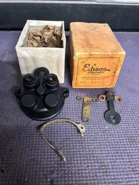Edison 51452 Vintage New Old Stock Magneto Plastic Back Covers Nos Twin Cylinder