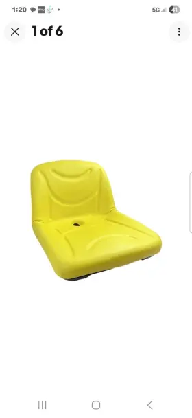 E-auc11476 Eparts Inc. Directfit Yellow High Back 15 Inch Seat For John Deere 135 145 E-auc11476 Eparts Inc. Directfit Yellow High Back 15 Inch Seat For John Deere 135 145