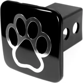 Everhitch 645239762727 Dog Paw Print Tube Plug Hitch Fits 2 Receiver Black And Chrome Everhitch 645239762727 Dog Paw Print Tube Plug Hitch Fits 2 Receiver Black And Chrome
