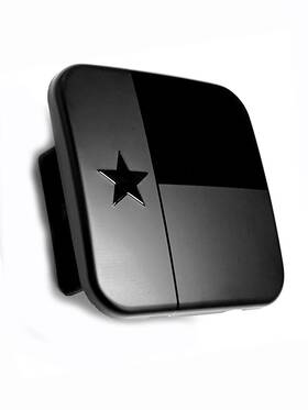 Everhitch Ss2bltx Texas State Flag Hitch Cover Plug Fits 2 Inch Receiver Black