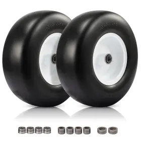 147076 Fahkns 13x5.00-6 Flat Free Lawn Mower Tire 13x5-6 Zero Turn Front Tires 13x5