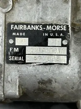 Zvf4c73a Fairbanks Morse Engine Fairbanks-morse Magneto Used Complete Needs Rebuilding Zvf4c73a Fairbanks Morse Engine Fairbanks-morse Magneto Used Complete Needs Rebuilding